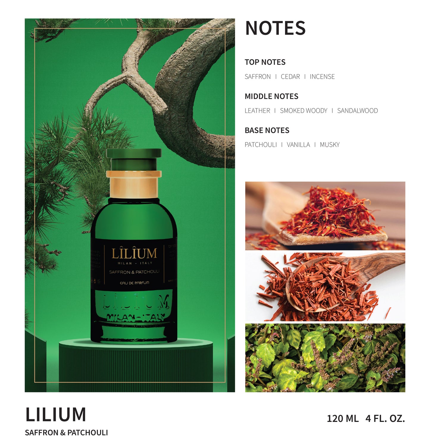 Saffron & Patchouli 120 ML - LILIUM Perfume - image 3