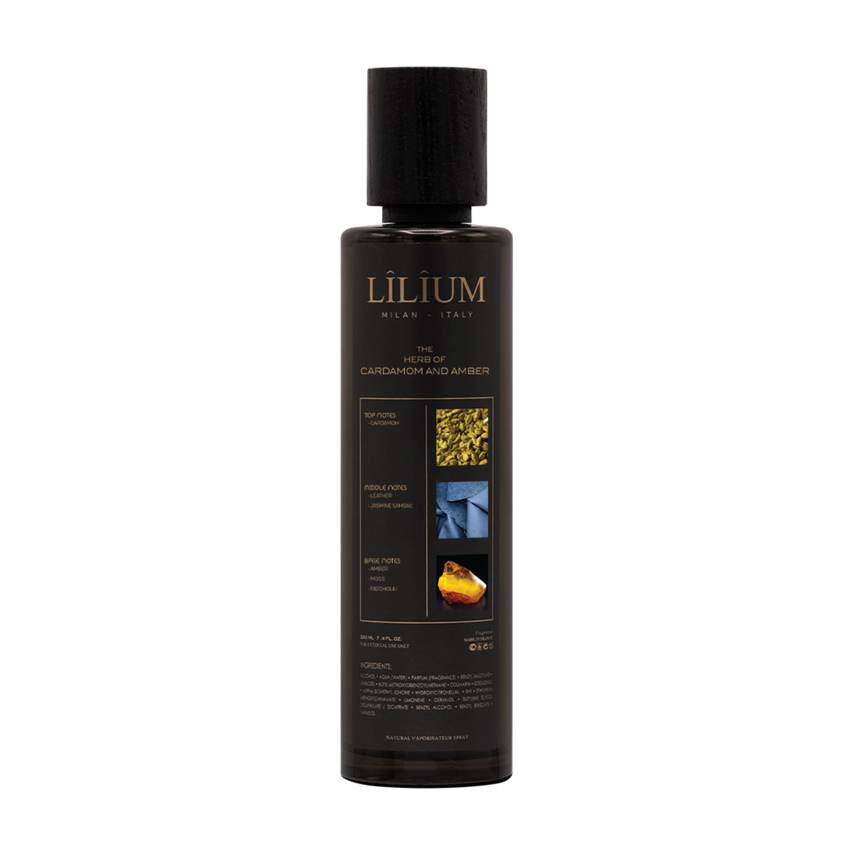 The Herb of Cardamom and Amber by LÎLÎUM Milan, cardamom and amber niche perfume