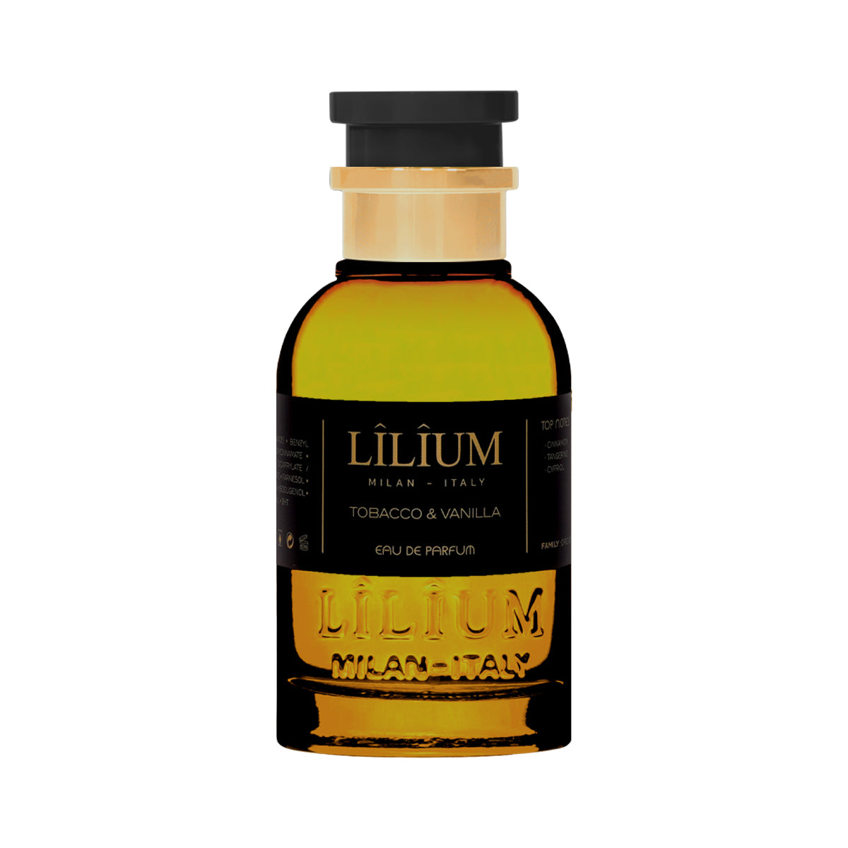 Tobacco & Vanilla eau de parfum by LÎLÎUM Milan, sweet tobacco niche fragrance