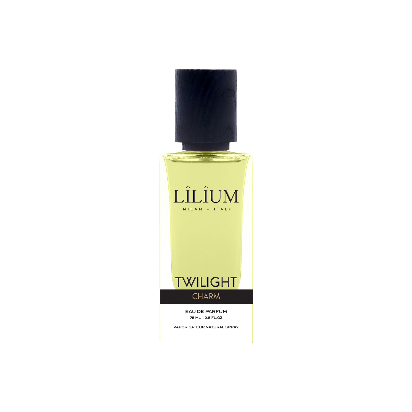 Twilight Charm eau de parfum bottle by LÎLÎUM Milan, evening niche fragrance