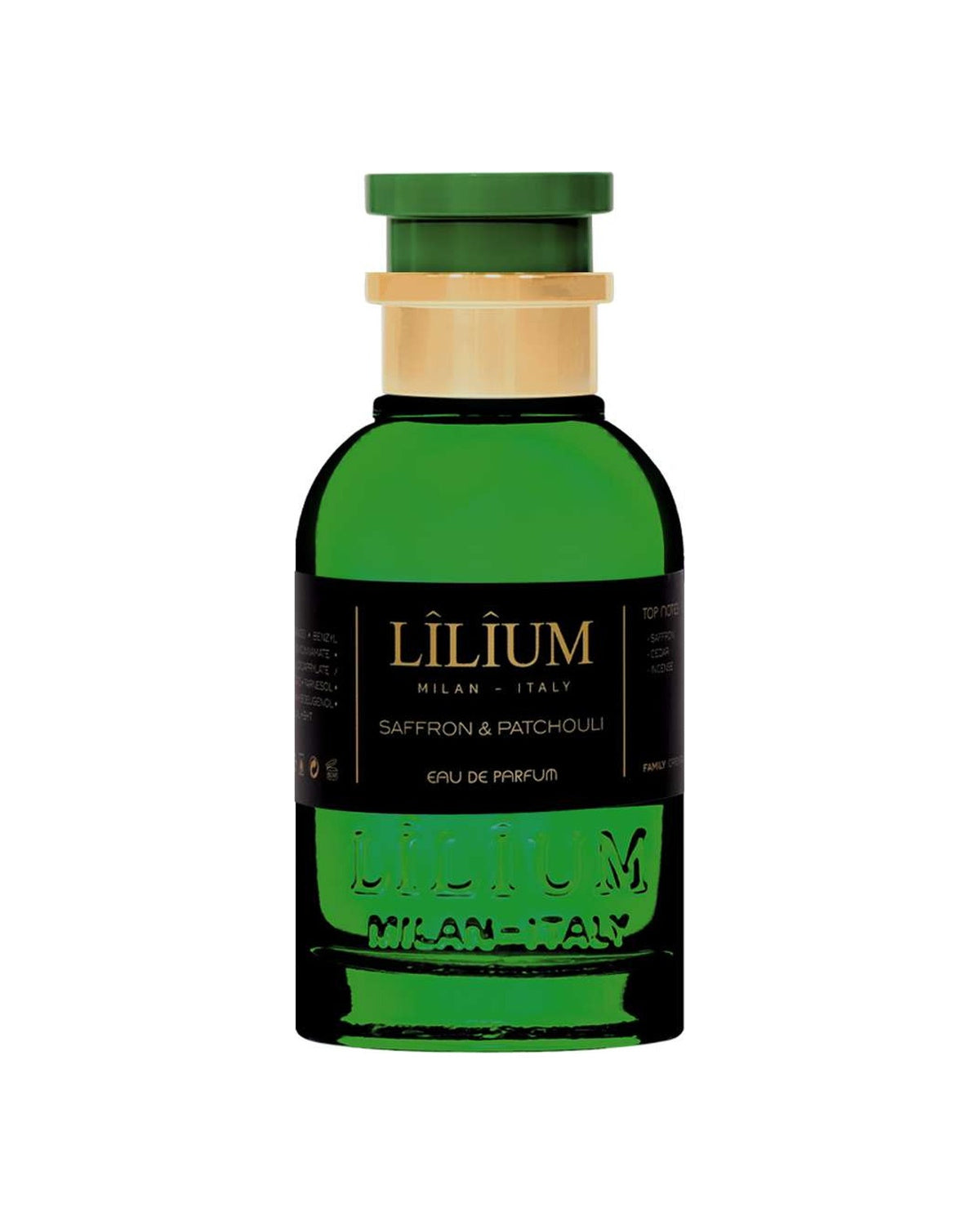 Saffron & Patchouli Eau de Parfum bottle by LÎLÎUM Milan